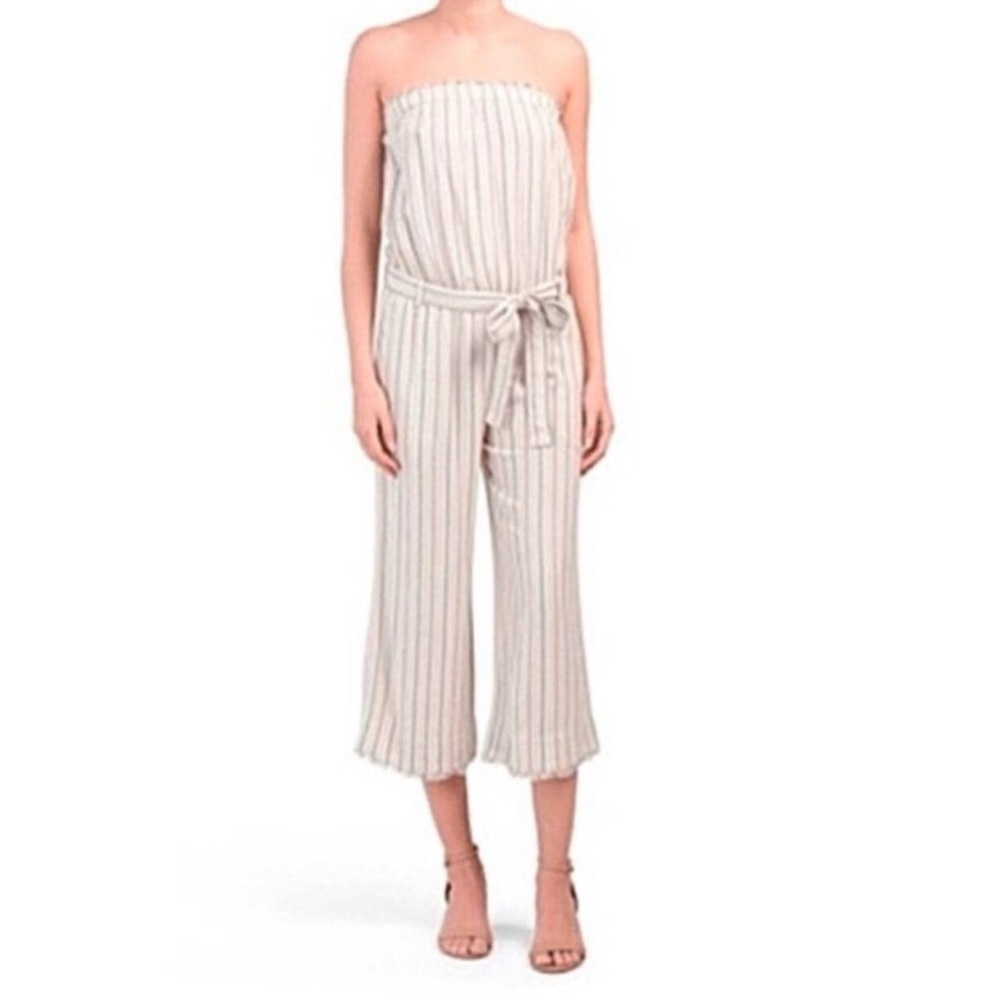 {ANTHRO} Cloth & Stone Striped Jumpsuit